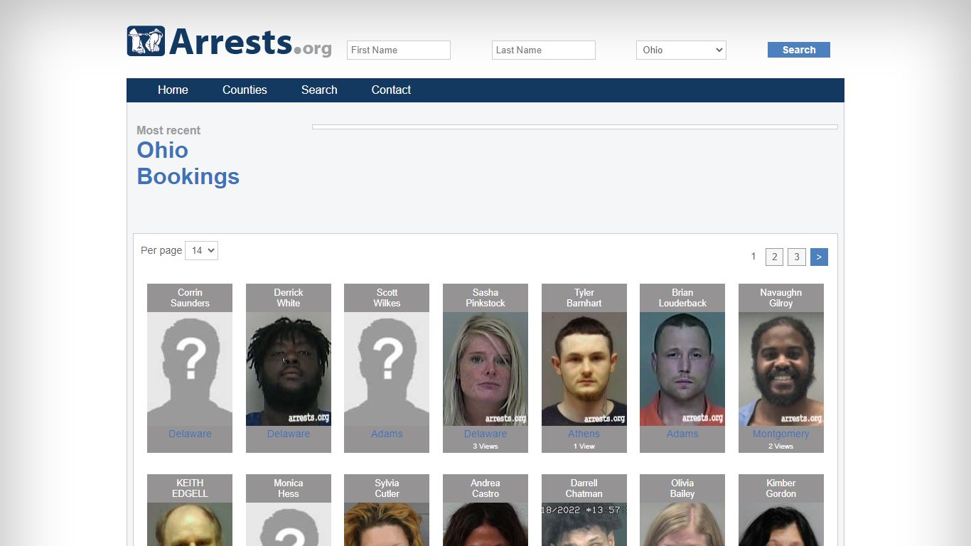 Ohio Arrests and Inmate Search